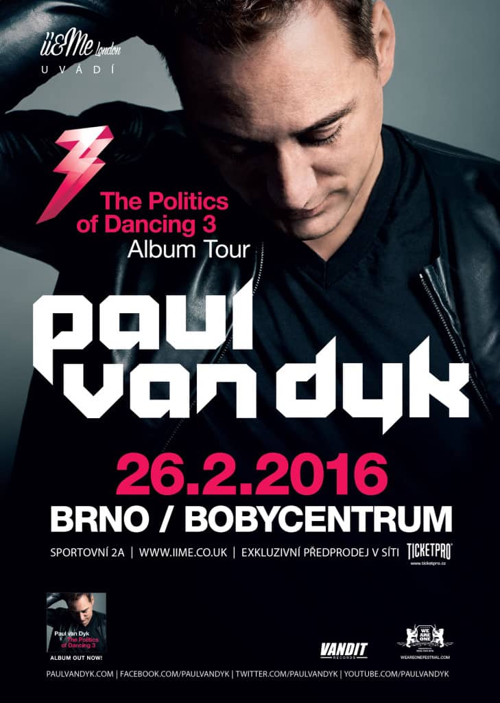 Paul van Dyk s novým albem The Politics Of Dancing 3 míří do Brna!