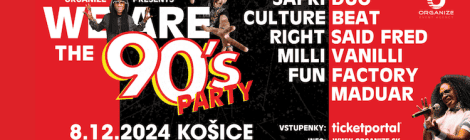 We Are The 90's – Košice se ponoří do nostalgie 90. let